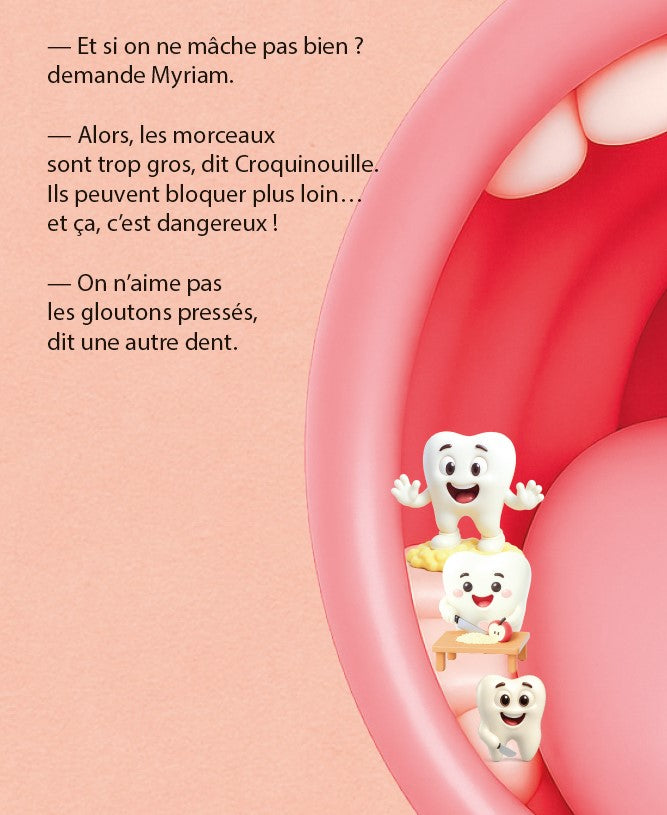 Dans la bouche de Myriam - Le début du voyage des aliments