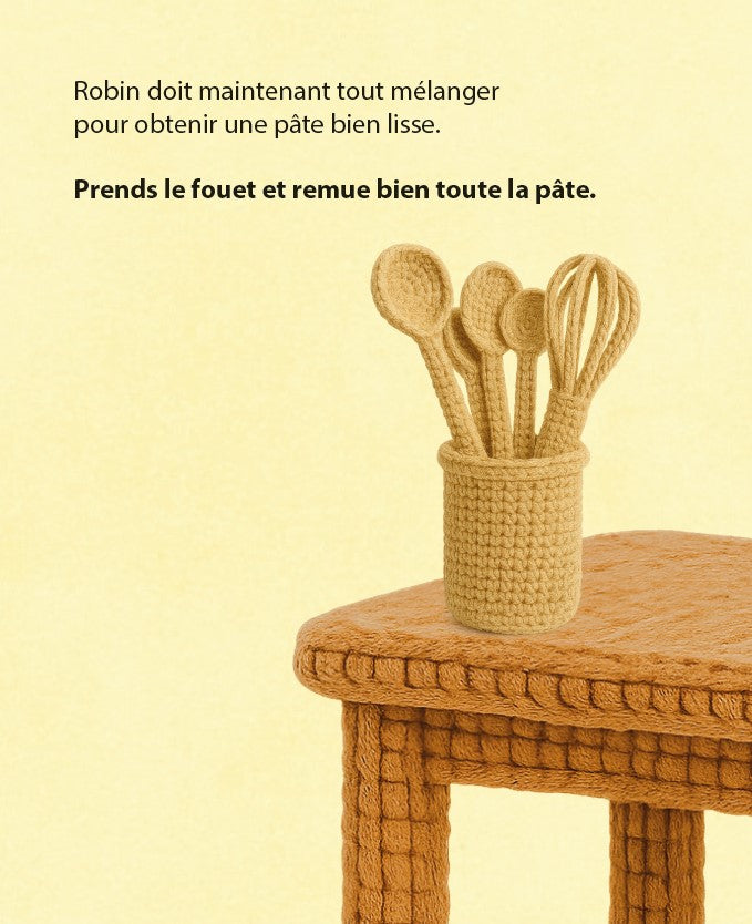 Robin fait la cuisine